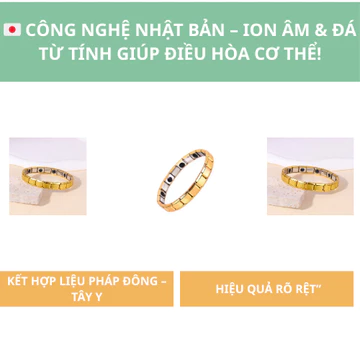 [vdhha] Vòng Tay Điều Hòa Huyết Áp FUSAKA,Vòng Đeo Huyết Áp Từ Tính – Hỗ Trợ Ổn Định Huyết Áp, Lưu Thông Máu, Dễ Dàng