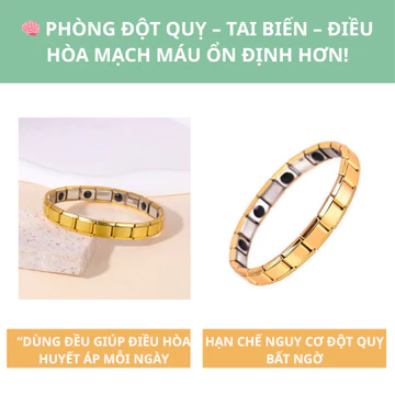 [vdhha] Vòng Tay Điều Hòa Huyết Áp Nữ Cao Cấp 5 in 1 -Vòng Điều Hòa Huyết Áp – Hỗ Trợ Ổn Định Huyết Áp, Giảm Mỏi Cơ, Tăn