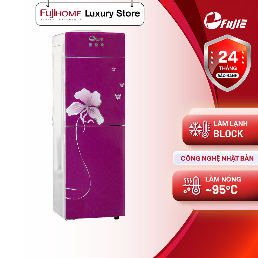 Cây nước nóng lạnh cao cấp FUJIE WDX5PC làm lạnh theo cơ chế Block - Bảo hành 24 tháng