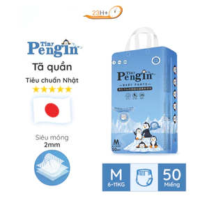 Bỉm/Tã Quần Tiny Pengin Dành Cho Trẻ Em size M/L/XL/2XL/3XL/4XL/5XL Túi 50 miếng - 23HShopPremium
