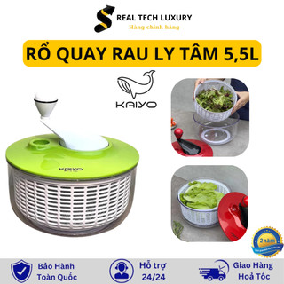 Rổ Quay Rau Ly Tâm 5,5 Lít Màu Đỏ Đường Kính 26cm, Tiện Lợi, Dễ Sử Dụng, Đảm Bảo An Toàn