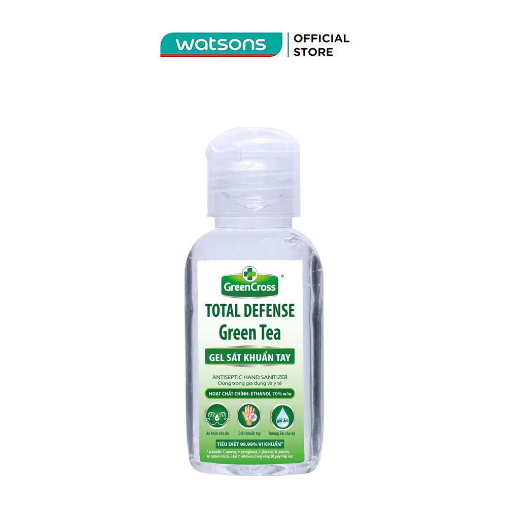 Gel Rửa Tay Khô Green Cross Làm Sạch Tay Kháng Khuẩn Khử Mùi Hương Trà Xanh 60ml