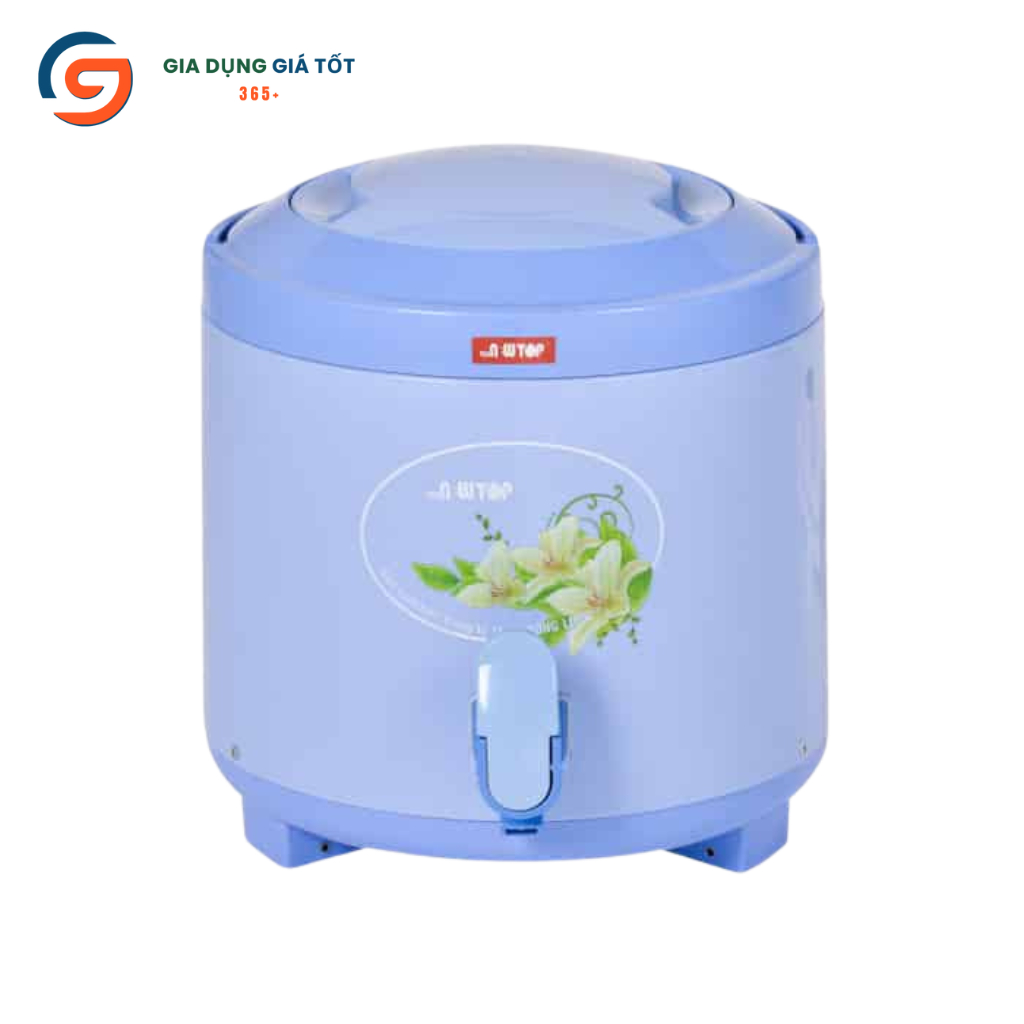 Bình nước giữ lạnh có vòi Song Long 6 lít nhựa dày, bình giữ nhiệt có chân đế, dùng tiệc, quán ăn