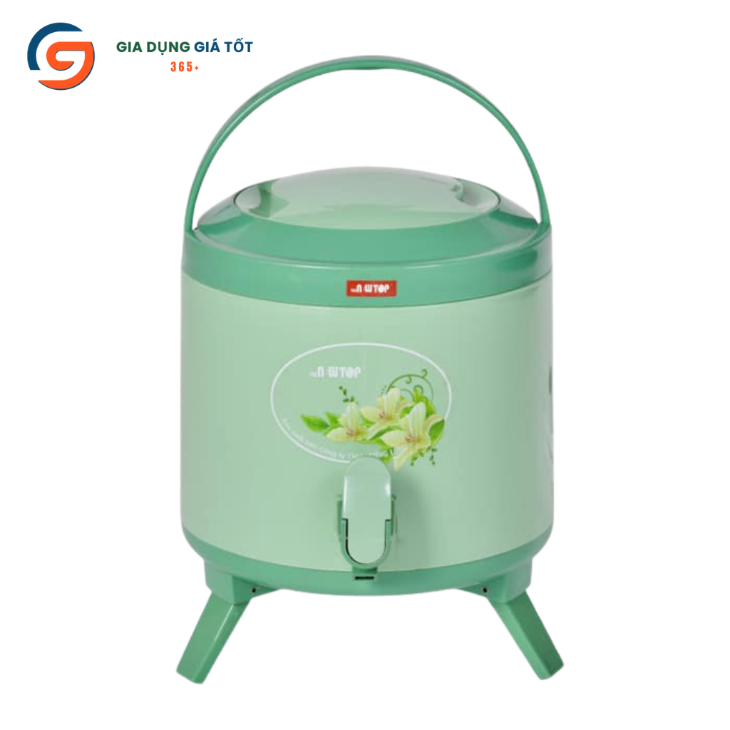 Bình nước giữ lạnh có vòi Song Long 6 lít nhựa dày, bình giữ nhiệt có chân đế, dùng tiệc, quán ăn