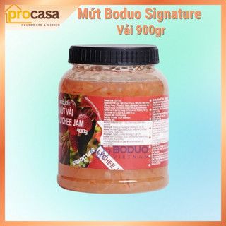900gr - Mứt vài Boduo Signature - Lychee Jam – Pha Chế Trà Trái Cây, Soda, Topping Bánh - Nguyên liệu chính hãng