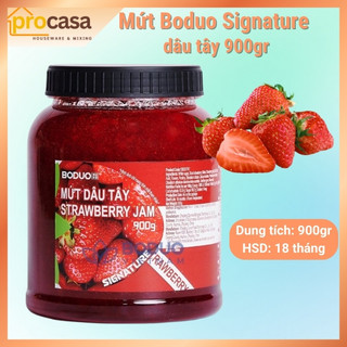 900gr - Mứt Dâu Tây Boduo Signature – Strawberry Jam – Pha Trà Trái Cây, Yogurt, Bánh Ngọt - Nguyên liệu chính hãng