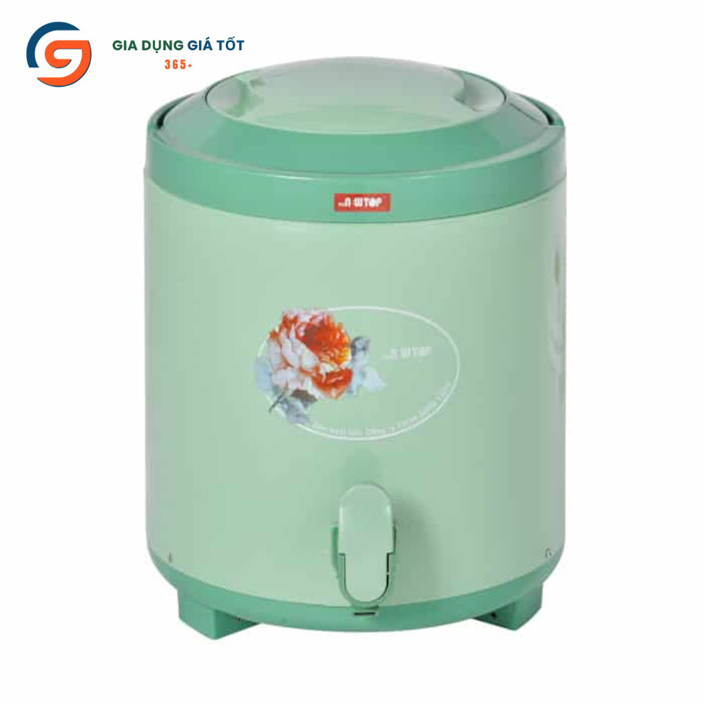 Bình đựng nước giữ lạnh có vòi Song Long 8 lít, bình giữ nhiệt có chân đế dùng gia đình, quán ăn