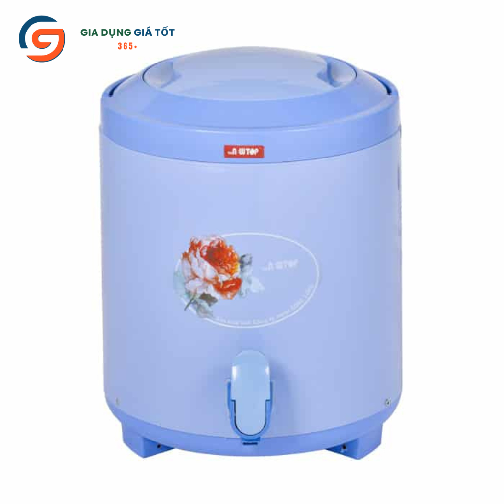 Bình đựng nước giữ lạnh có vòi Song Long 8 lít, bình giữ nhiệt có chân đế dùng gia đình, quán ăn