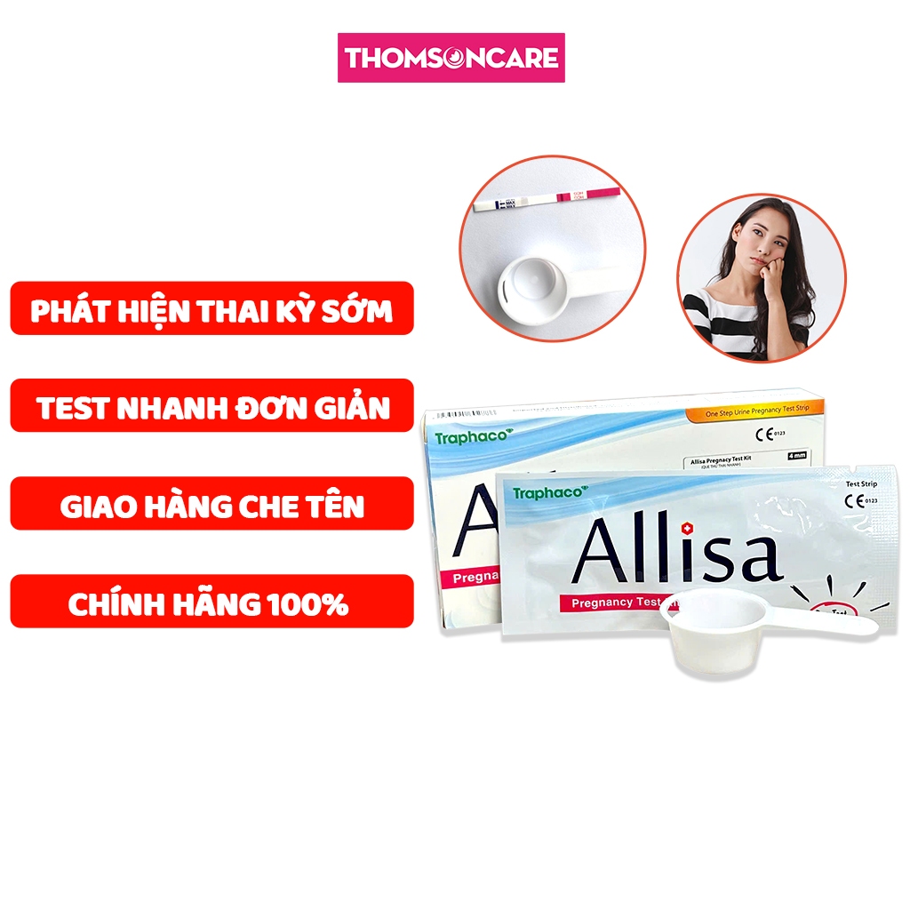 Que thử thai Allisa bản to 4mm của Traphaco - giao hàng kín đáo, che tên - Que test thử thai - Thomsoncare