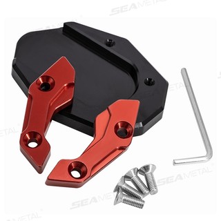 SEAMETAL Phụ kiện chân đế mở rộng chân xe máy xe đạp thông dụng bằng hợp kim nhôm Gióng xoay sửa đổi cho xe máy