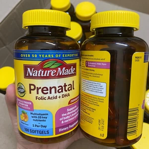 Vitamin Tổng Hợp+DHA Prenatal Bầu Mỹ Nature Made Prenatal Folic Acid + DHA 90 viên - 150 viên