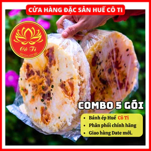 COMBO 05 Gói Bánh Tráng Ép Tôm Thịt, Bánh Ép Khô Huế Chính Gốc Gói 250g 10 Bánh, Đặc Sản Huế