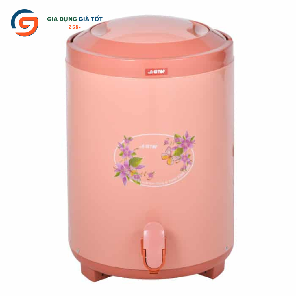 Bình giữ nhiệt nhựa có vòi Song Long 10 lít - Bình đựng nước dung tích lớn dùng quán ăn, hội họp
