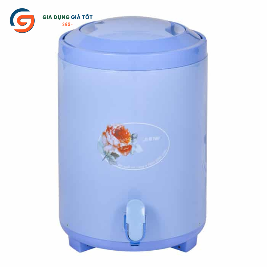 Bình giữ nhiệt nhựa có vòi Song Long 10 lít - Bình đựng nước dung tích lớn dùng quán ăn, hội họp