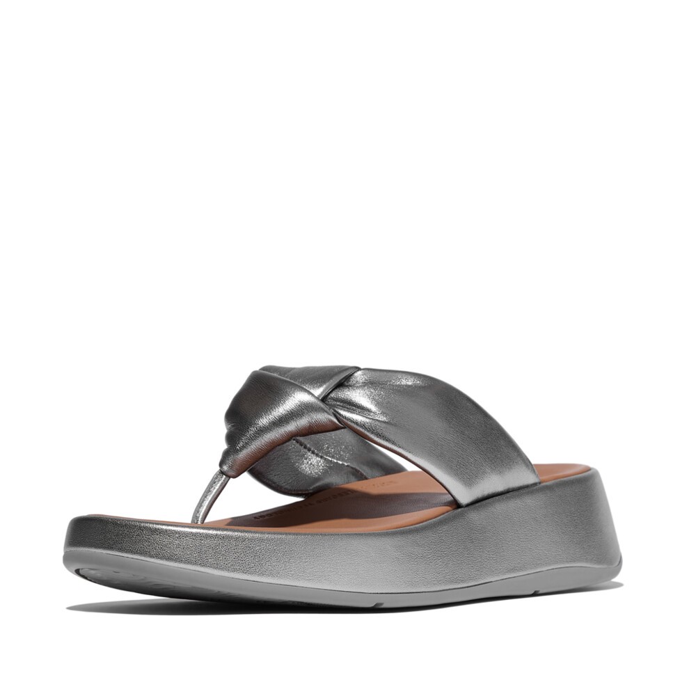 Xăng Đan Xỏ Ngón Nữ F-MODE KNOT SOFT-LEATHER FLATFORM TOE-POST IY1-C91