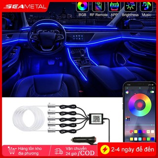 Seametal neon Đèn led neon Trang Trí Nội Thất Xe Hơi rgb Không Dây Điều Khiển app