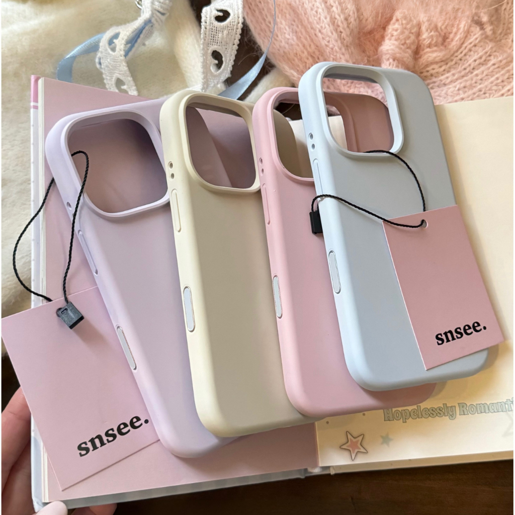 Ốp Lưng iPhone Chống Bẩn Lót Nhung Màu Hàn Quốc Dễ Thương Cho  iP 7/8/X/XS/11/12/13/14/15/16/17/Plus/Pro/Max/Air
