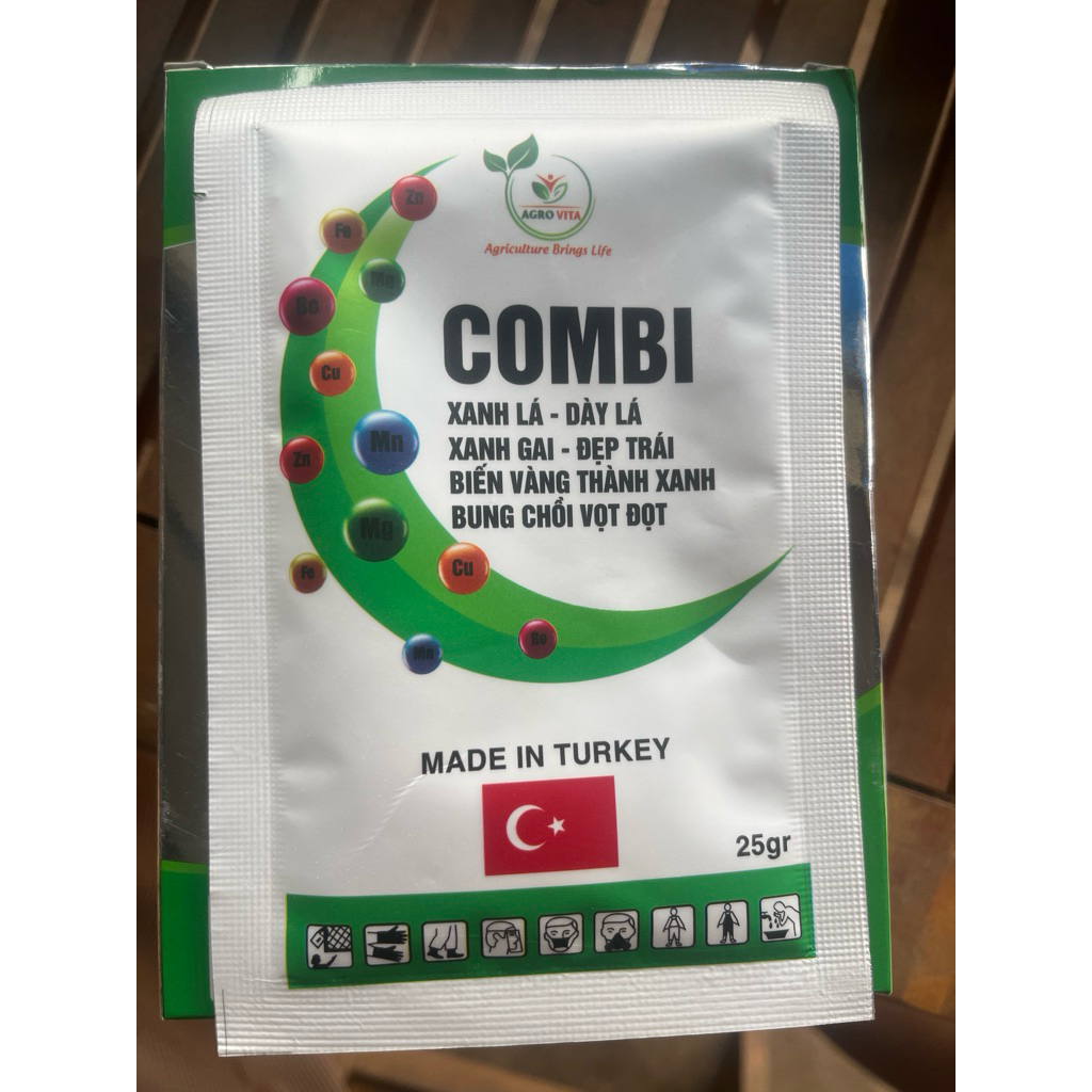 Combi Nam Việt- xanh lá dày lá xanh gai gói 25gr