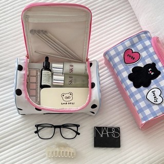 Túi Đựng Đồ Trang Điểm Makeup Cute Nhỏ ,Túi Đựng Mỹ Phẩm Du Lịch Túi Vải Có Quai Cầm Xách Tay Lớn