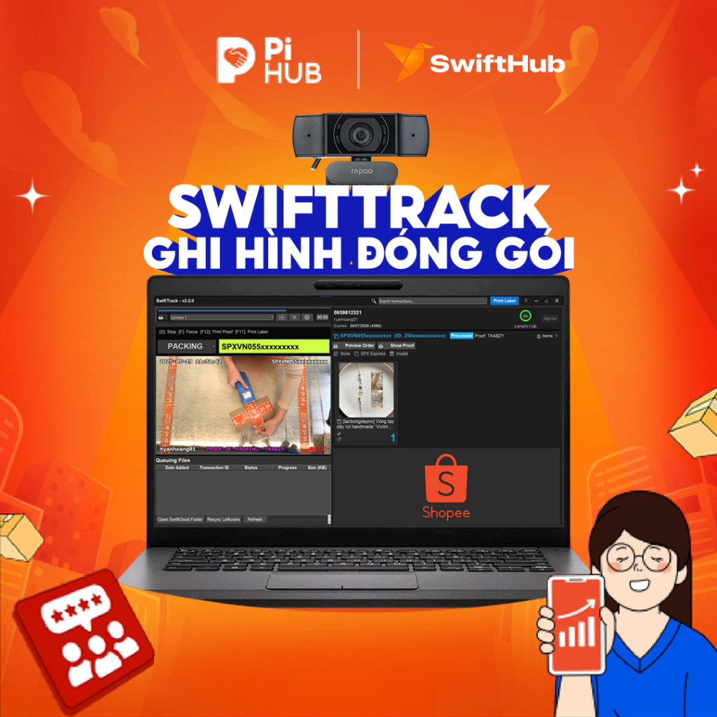 Giải pháp Ghi Hình Đóng Gói - SwiftTrack