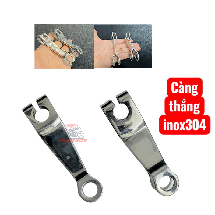 Càng thắng xe máy kiểu Zin INOX304 TRƯỚC VÀ SAU gắn thay thế dành cho xe Dream Wave Sirius RS RSX Blade....