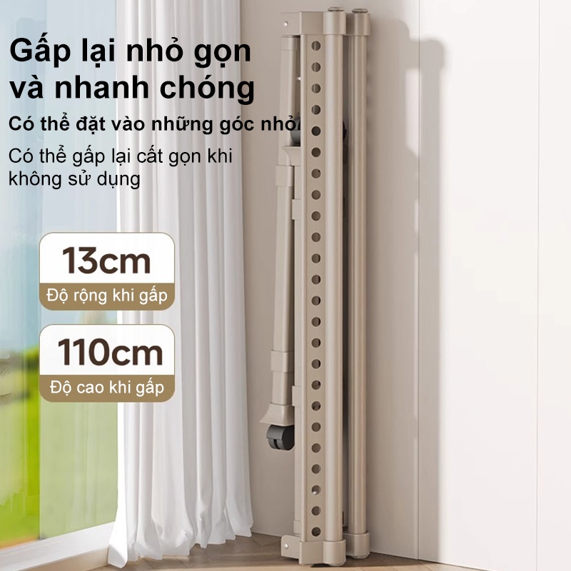 𝐎𝐥𝐢𝐟𝐞 Giàn Phơi Thông Minh Có Gấp Gọn Giàn Phơi Quần Áo Có Thể Điều Chỉnh Kệ Treo Quần Áo Cao Cấp Thép Cacbon