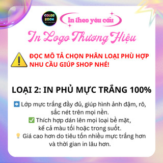 In Sticker Chữ Ký Cá Nhân Theo Yêu Cầu - Công Nghệ UV DTF, Thiết Kế Cá Nhân Hóa