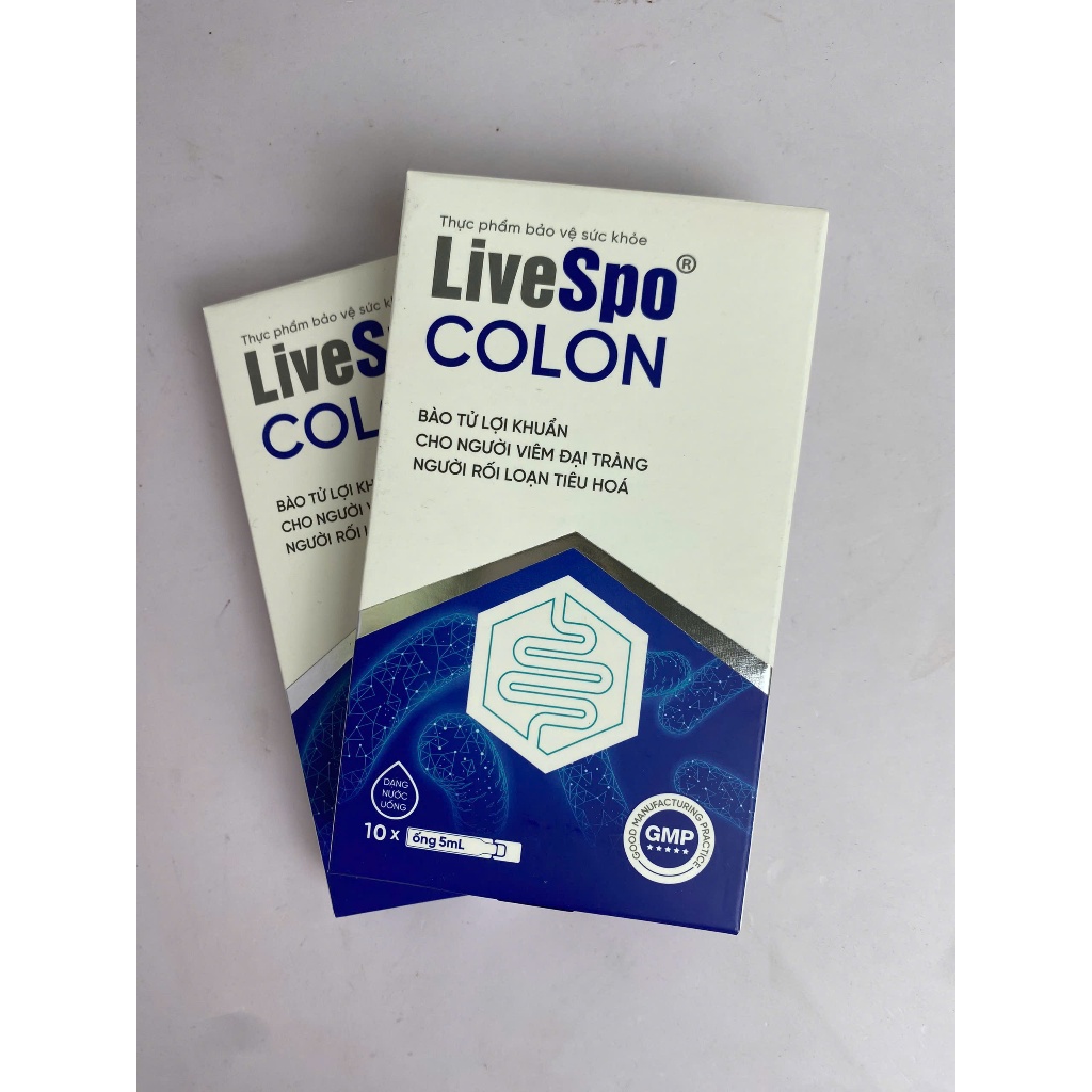 [ TÍCH ĐIỂM ] Combo 2 hộp LiveSpo Colon - Men vi sinh chứa bào tử lợi khuẩn dùng cho Viêm Đại Tràng