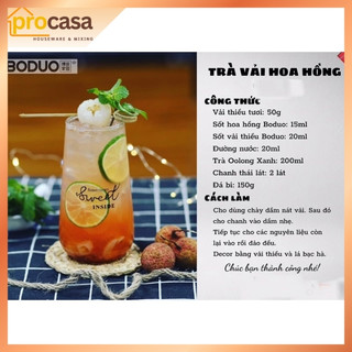 1kg - New - Mứt Vải Boduo mới – Lychee Jam – Mứt Trái Cây Pha Trà Trái Cây, Soda, Topping Bánh