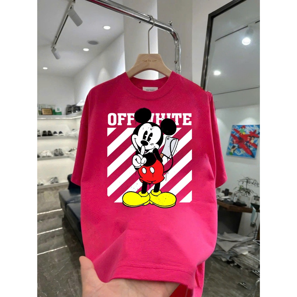 Áo thun hoạt hình Mickey MK67 unisex nam nữ form rộng