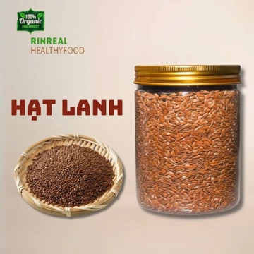 Hạt Lanh Nâu Rin Real Organic Dinh Dưỡng, ăn kiêng, nấu sữa hạt, làm bánh