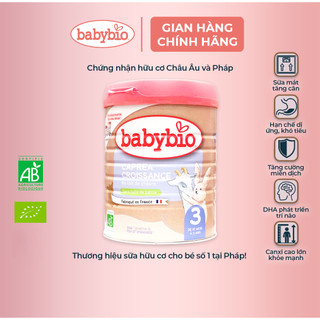 (DATE T1,2/2027) Combo 2 sữa dê hữu cơ Babybio số 1, 2, 3