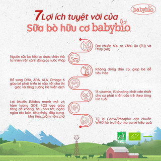 (DATE T1,2/2027) Combo 4 hộp sữa dê Babybio số 1, 2, 3