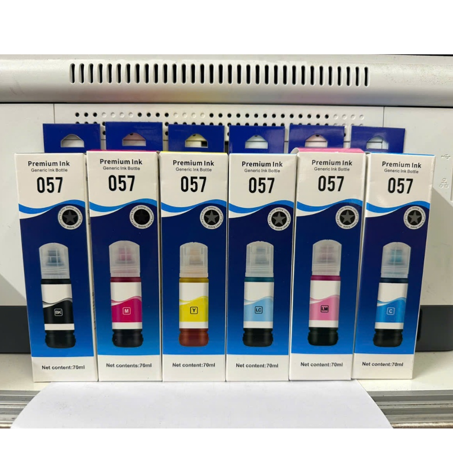Bộ mực 057 cho máy in Epson L8050/ L18050, Epson EcoTank L8100 Thương hiệu refill ink Chất lượng ổn định bảo quản đầu in