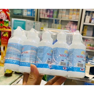 Combo 2 chai nước oxy già 3% - cồn xanh 90 độ hỗ trợ làm sạch vết thương (60ml)