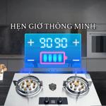 Bếp Gas Âm GZ499 Trắng/Đen – 9 Đầu Đốt Đồng, 2 Vùng Nấu, Tích Hợp Cảm Biến Ngắt Gas & Hẹn Giờ – Khóa An Toàn — ảnh 6