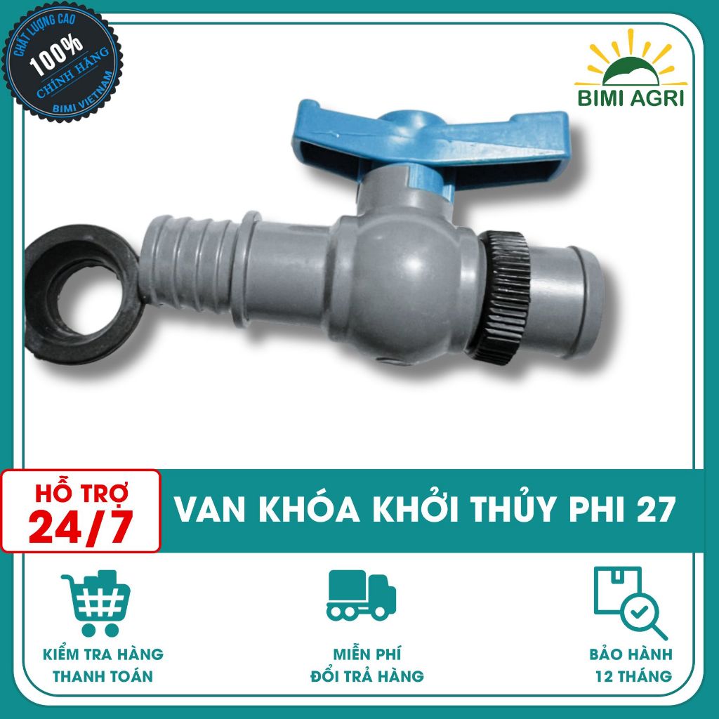 Van khóa khởi thủy loại xịn từ ống PVC, HDPE ra ống mềm (Chống rò rỉ ...