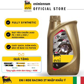 (Nhập khẩu Ý) Nhớt 2 thì Eni I Ride Racing 2T, tem 3 lớp
