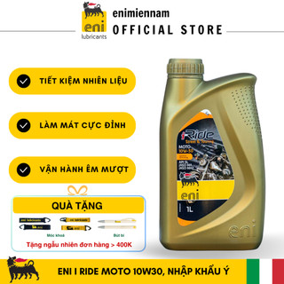 (Nhập khẩu) Nhớt cho xe ga/số Honda/Yamaha Eni i Ride 10W30 moto (hàng nhập Ý, lô sx 2024)