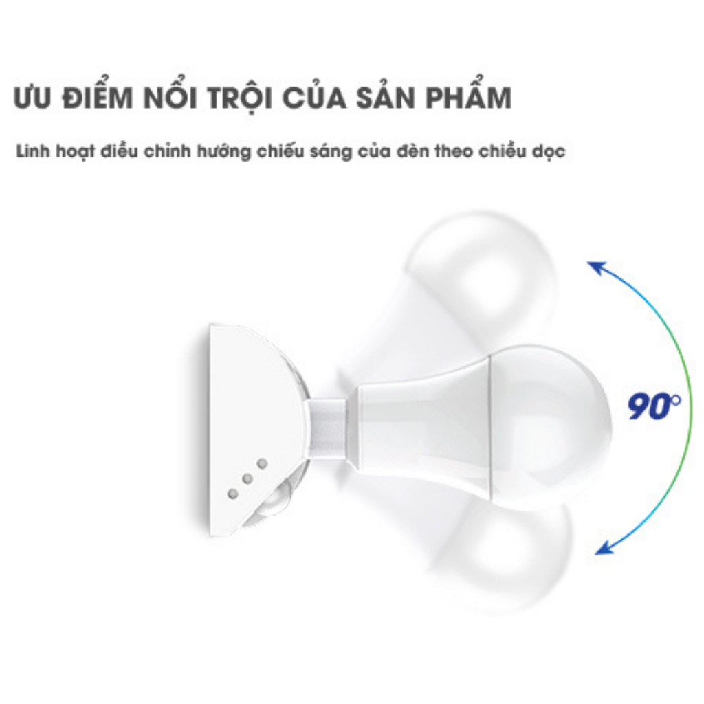 Đui đèn cảm biến & Bóng đèn Led Bulb trụ 10W, 12W, 14W, 20W, 30W, 40W, 50W 6500K, 3000K Rạng Đông
