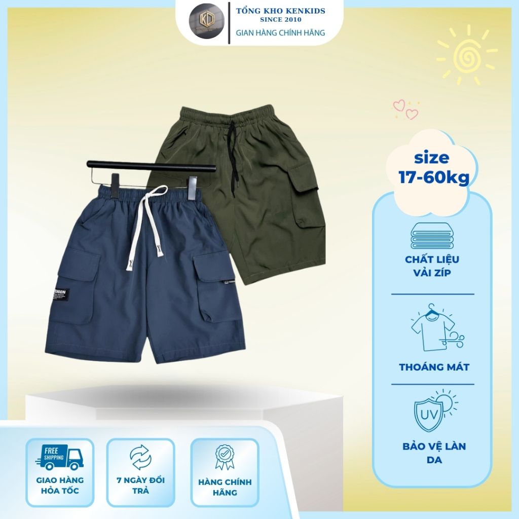 A Quần Gió NGỐ Cho Bé Trai 3 Màu, size từ 17-60Kg TÚI HỘP chất ZIP ZÃN Mỏng Mềm, Co Giãn [KQ03]