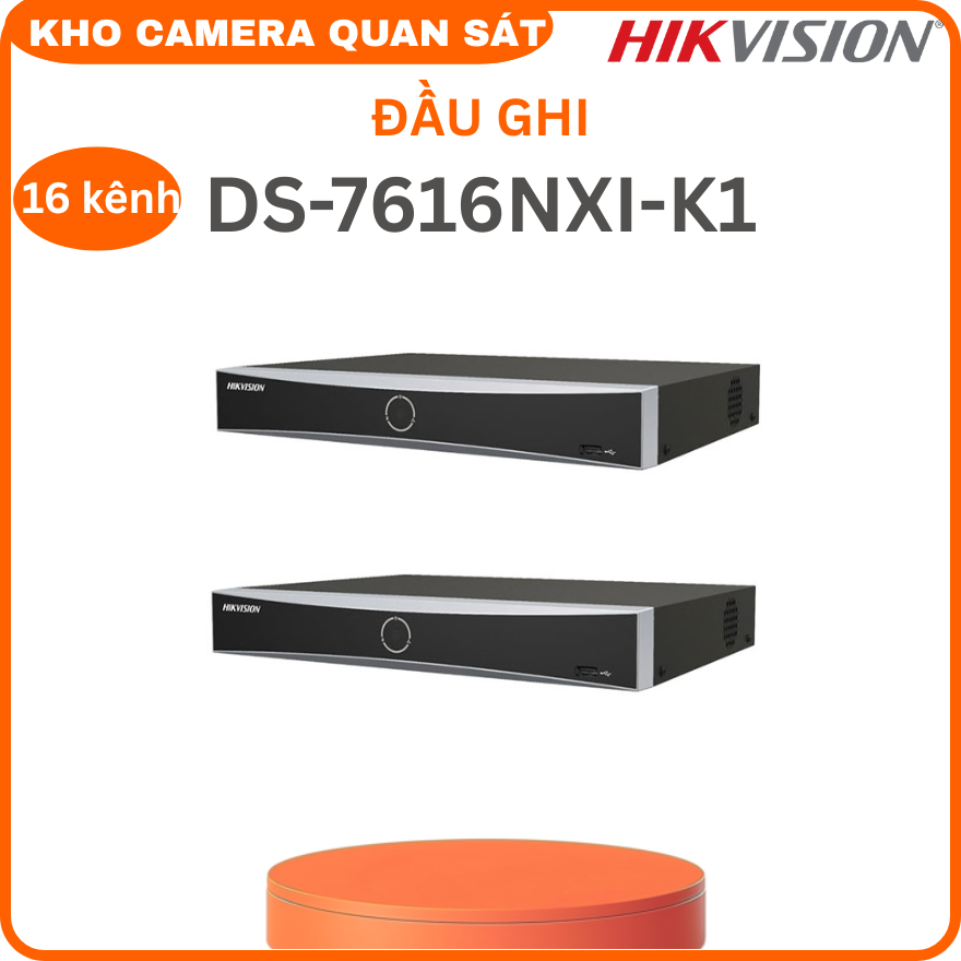 Đầu Ghi Camera IP 16 Kênh Hikvision DS-7616NXI-K1 12MP Ultra HD 4K-Kho ...