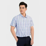 Áo Sơ Mi Nam Aristino form Perfect Fit suông rộng thoải mái, họa tiết Trắng Kẻ tinh tế, bắt mắt - ASS148AS2 — ảnh 2