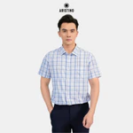 Áo Sơ Mi Nam Aristino form Perfect Fit suông rộng thoải mái, họa tiết Trắng Kẻ tinh tế, bắt mắt - ASS148AS2 — ảnh 1