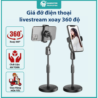 Giá đỡ điện thoại livestream xoay 360 độ, kệ cài điện thoại học online tiện lợi #A112