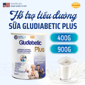 Sữa Bột Tiểu Đường Gludiabetis Plus - Giúp Ổn Định Đường Huyết Người Tiểu Đường, Tiền Đái Tháo Đường