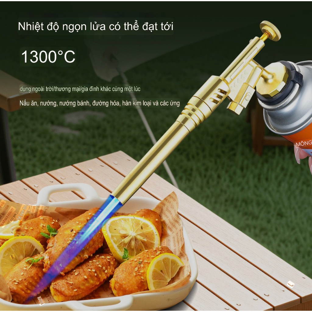 Khò Gas Mini An Toàn, Mẫu Năm 2025 với Thiết Kế Đầu Khò Chống Bỏng Hiện Đại ntt95