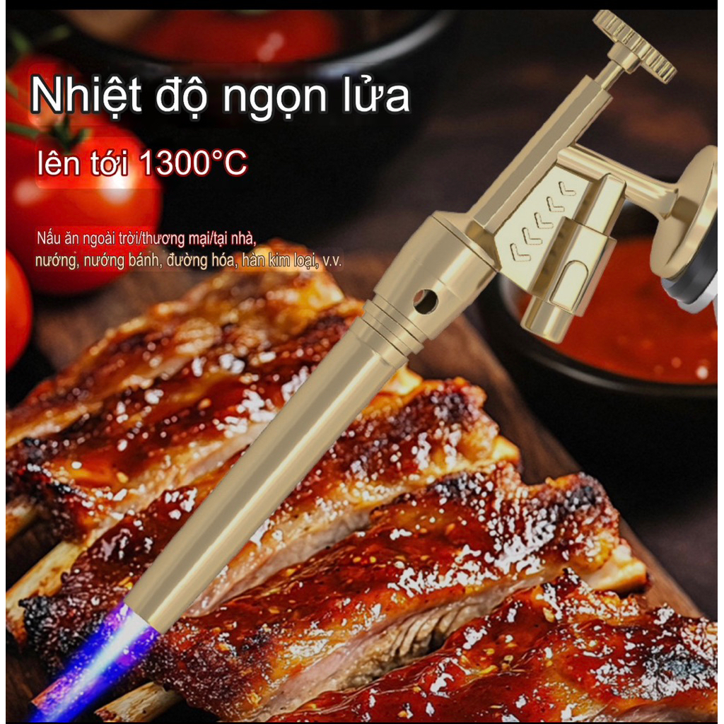 Khò Gas Mini An Toàn, Mẫu Năm 2025 với Thiết Kế Đầu Khò Chống Bỏng Hiện Đại ntt95