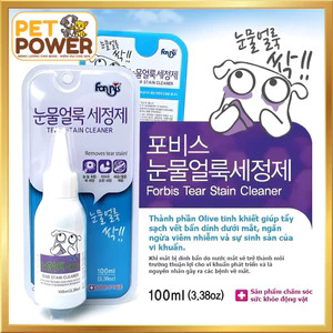Forcans Dung Dịch Làm Sạch Mắt, Vệ Sinh Vết Ố Mắt Cho Thú Cưng 100ml
