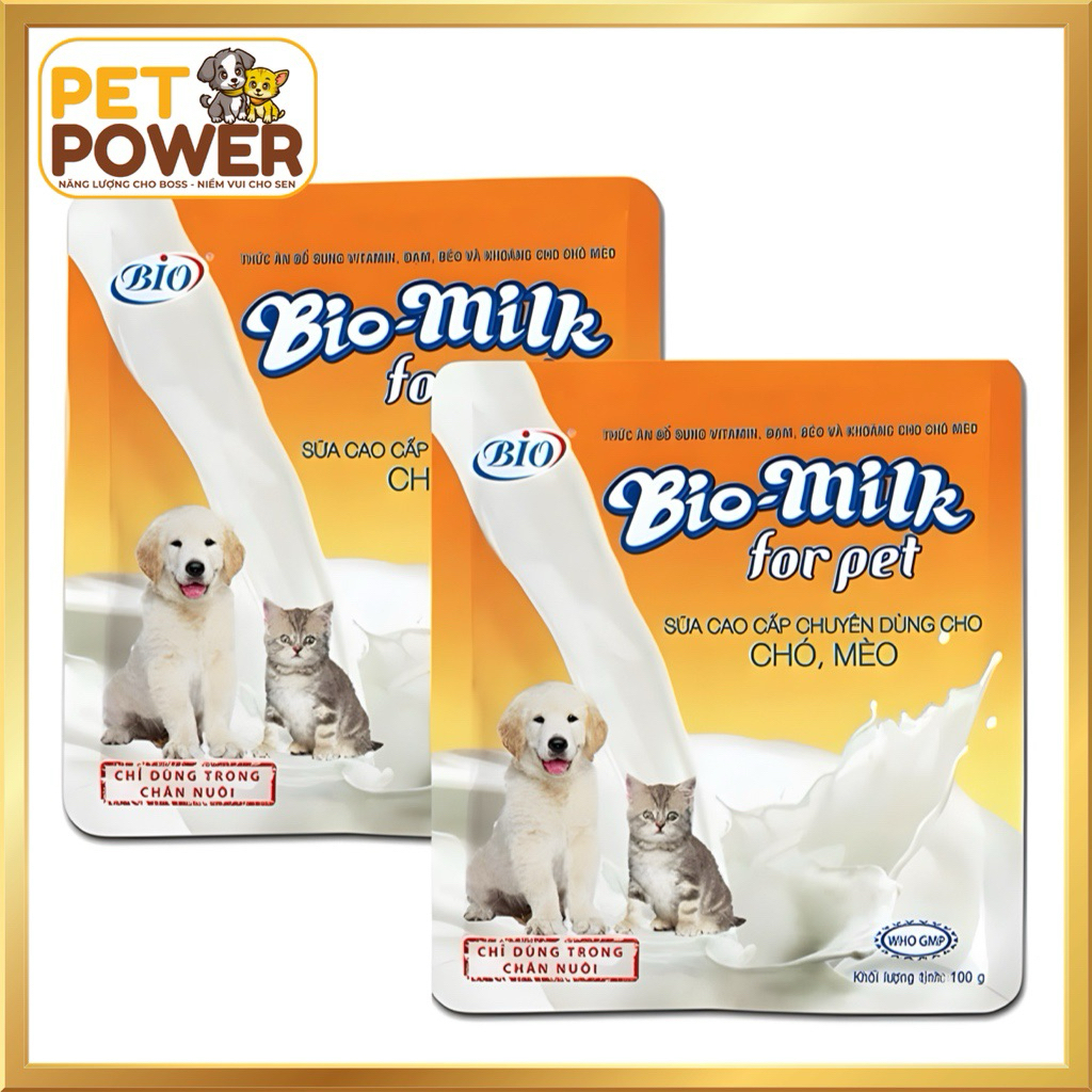 Bio - Milk For Pet - Sữa thay thế sữa mẹ dành cho chó mèo 100g